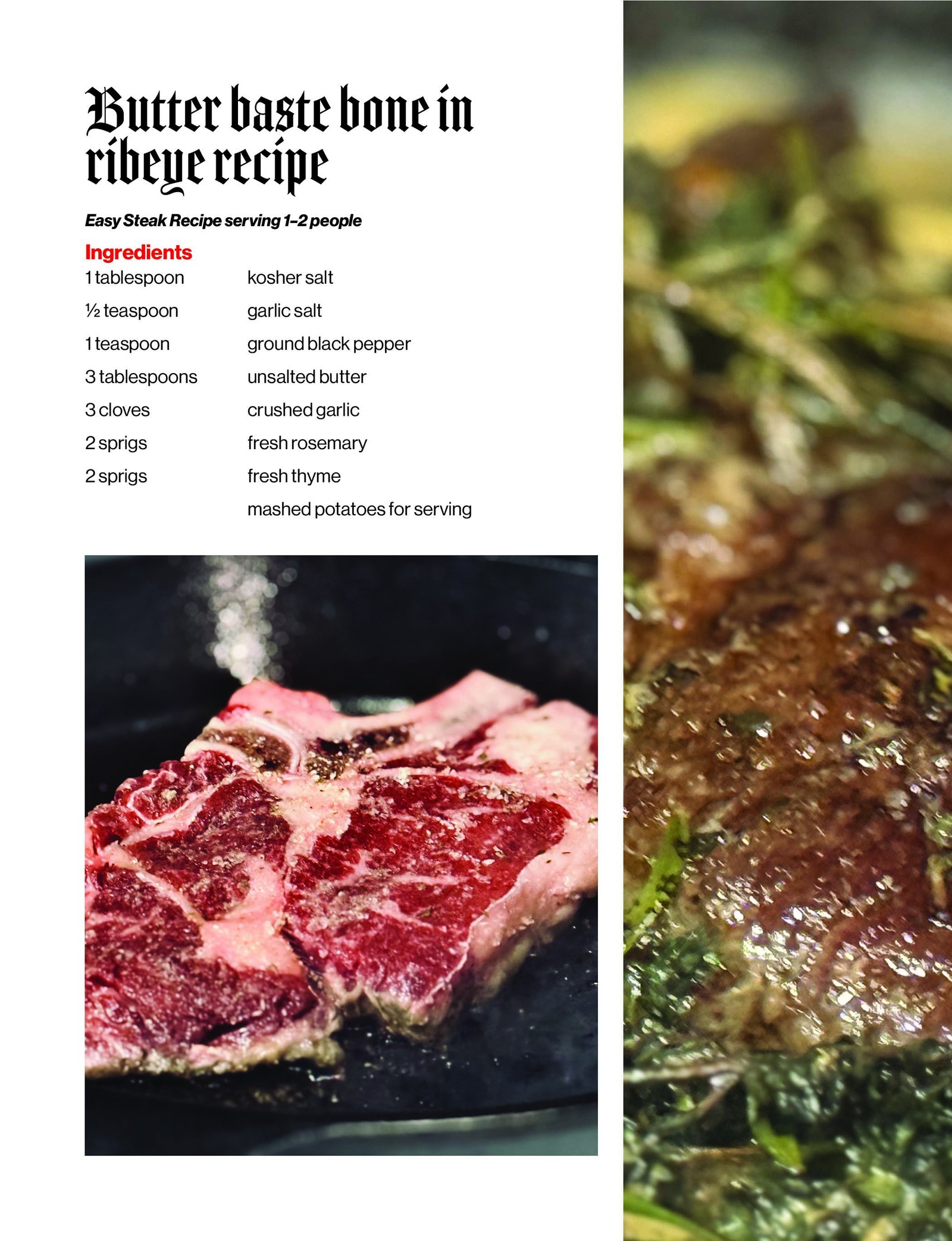 Recipe booklet page 2